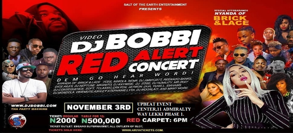 DJ BOBBI RED ALERT CONCERT Ariiya Tickets