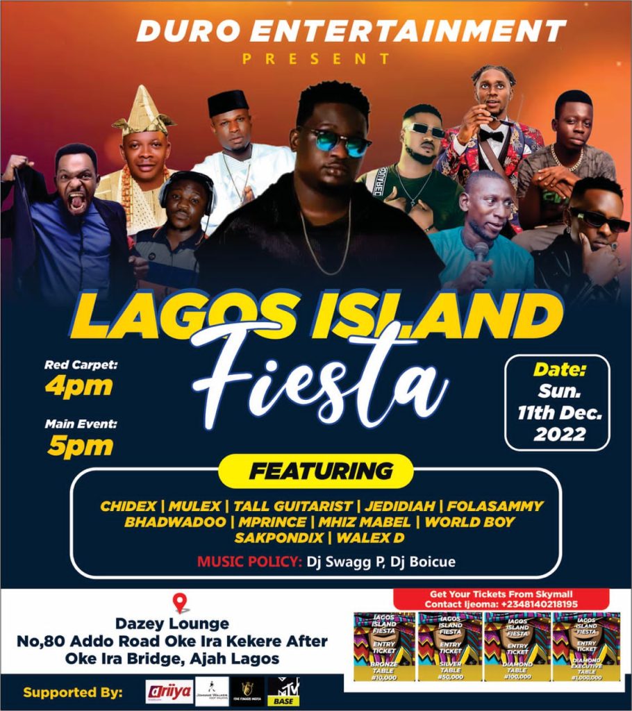 LAGOS ISLAND FIESTA – Ariiya Tickets